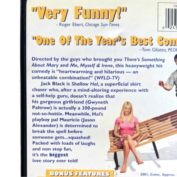 Shallow Hal (DVD, 2009, Gwyneth Paltrow, Jack Black) Romantic Comedy - Picture 4 of 5